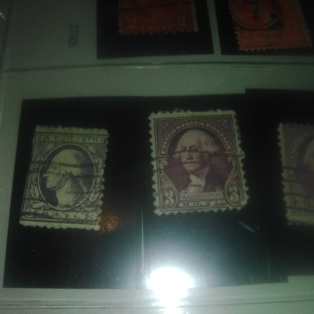 Super rare 3 cent Washington stamp in very good co
